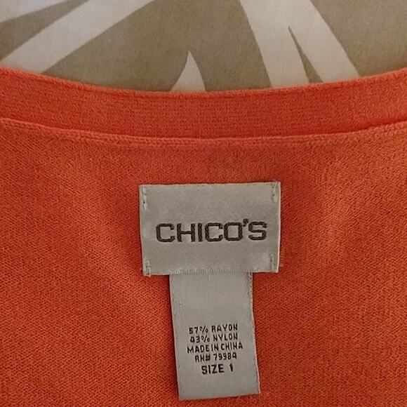 Chico's button cardigan sweater 3/4 sleeves Pre-loved - Picture 4 of 4